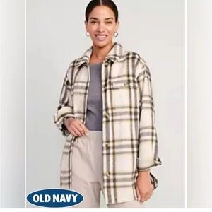 Old Navy Plaid Shirt Jacket